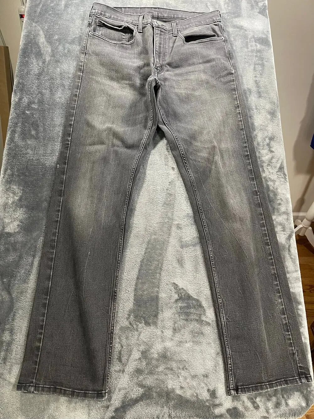 Levis 559 Relaxed Straight Fit Black Jeans Mens W34 L36 Workwear Denim
